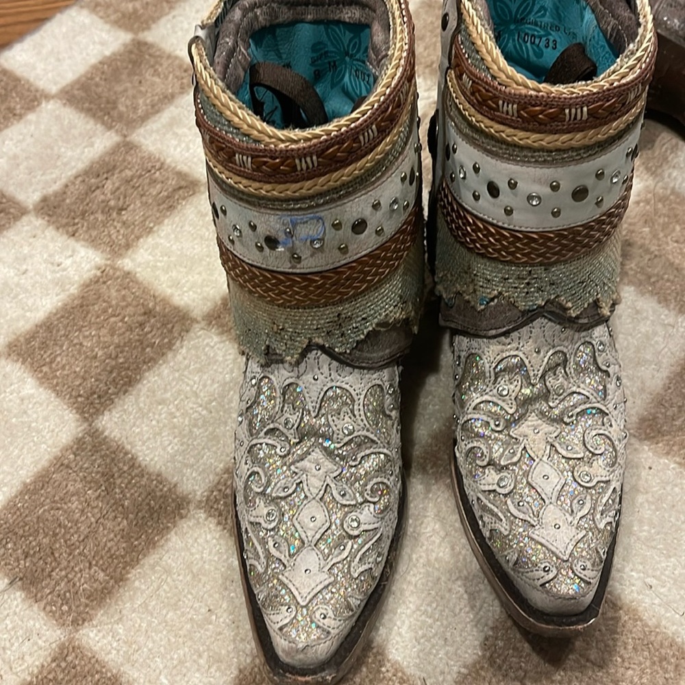 Corral sequin booties